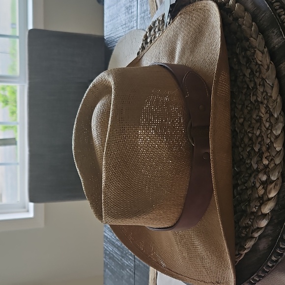 FRYE Straw Cowboy Hat NWT - Picture 2 of 8